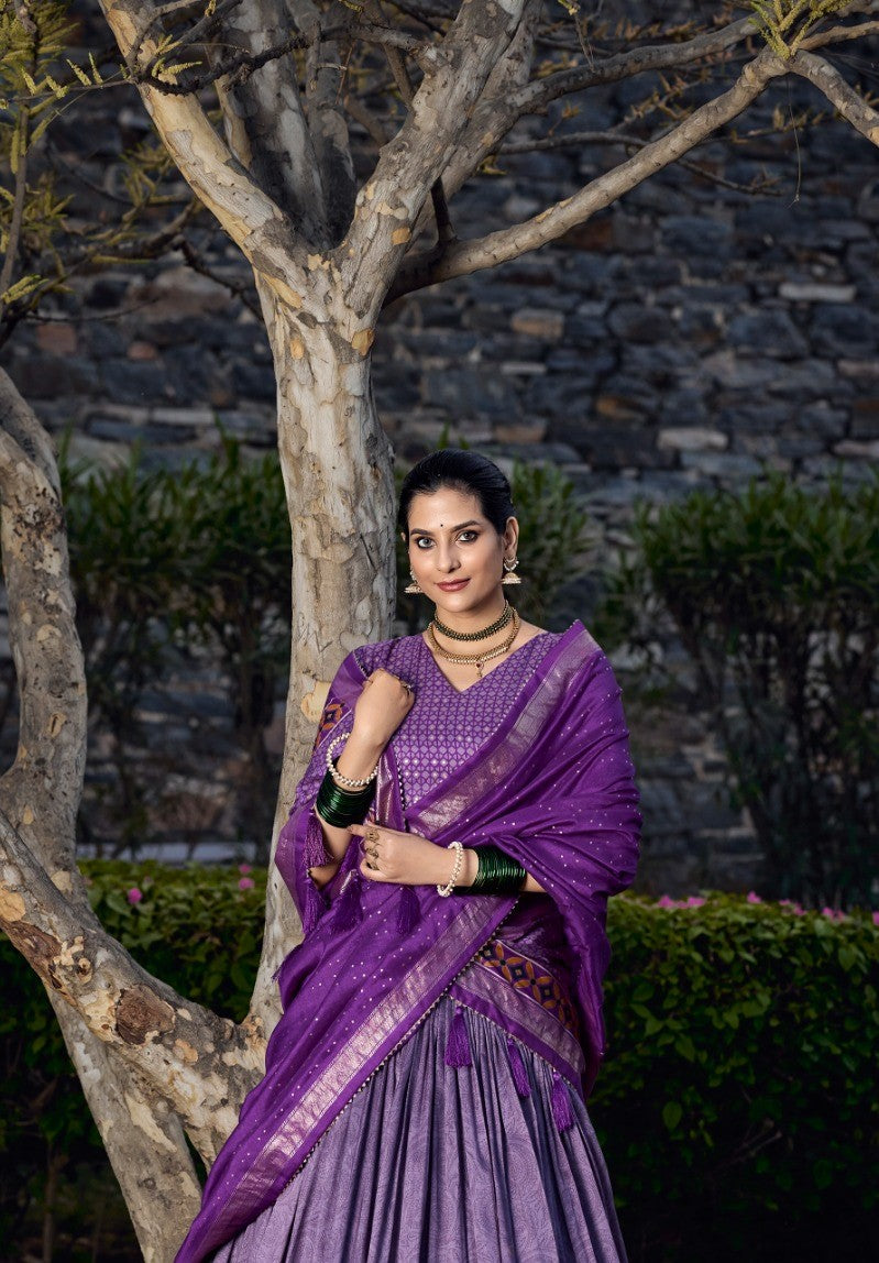 Lehenga Choli With Beautiful Printed And Work For Ghaghra Choli