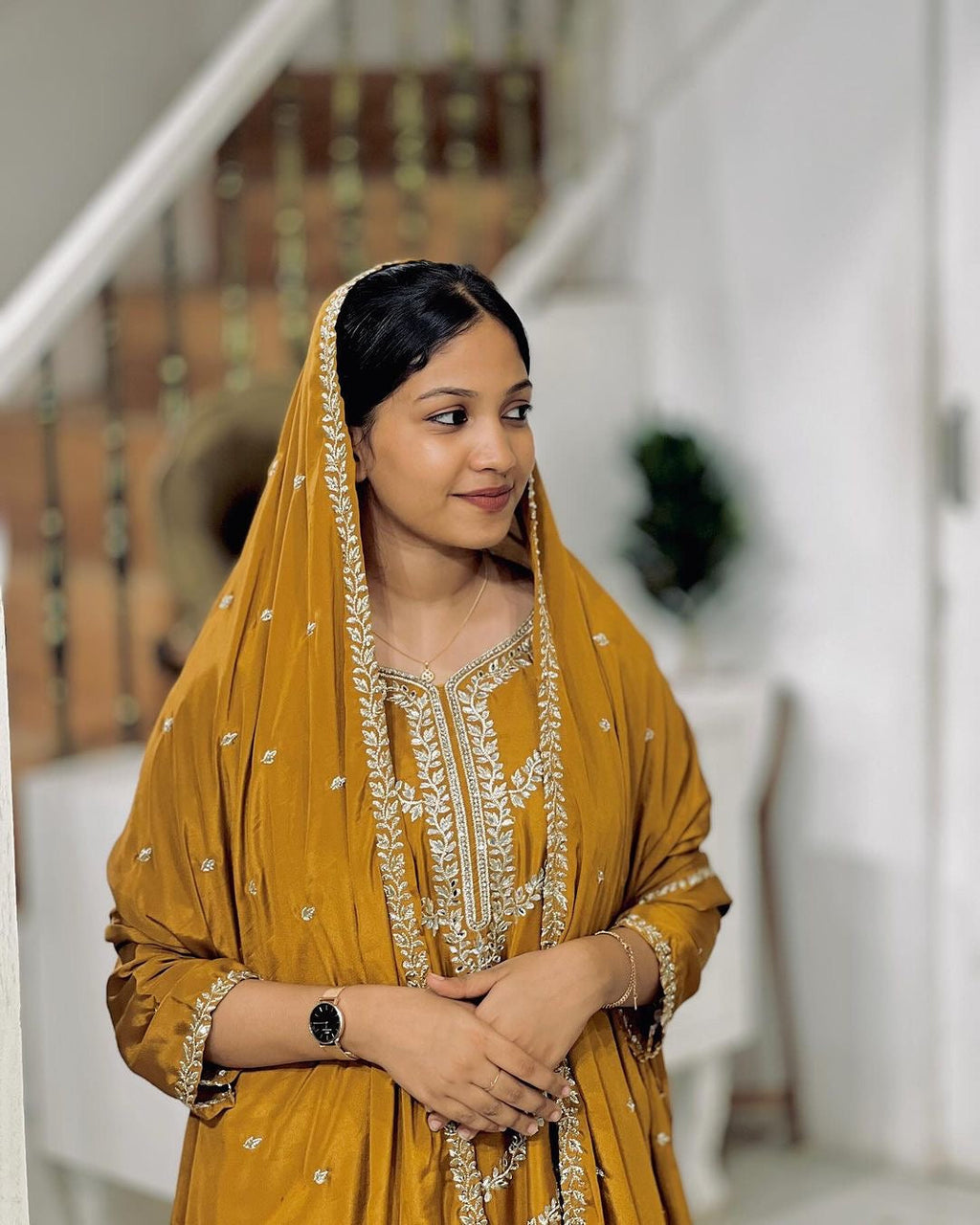 Yellow Salwar Suit Kurti Palazzo Set Traditional Wear Salwar kameez Pakistani Suit