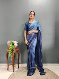 Trendy Swarowski Diamond Saree Wedding Wear sari Indian Outfit Ready to Wear saree