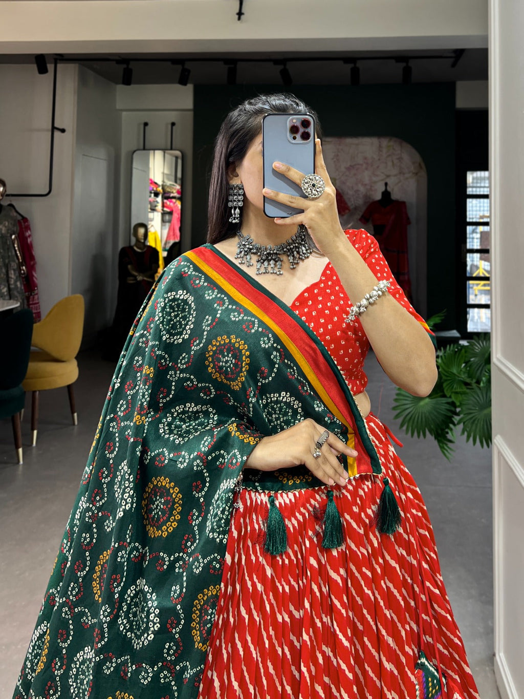 Beautiful Lehenga Choli With Printed Silk Choli Indian Traditional Wear Chaniya Choli