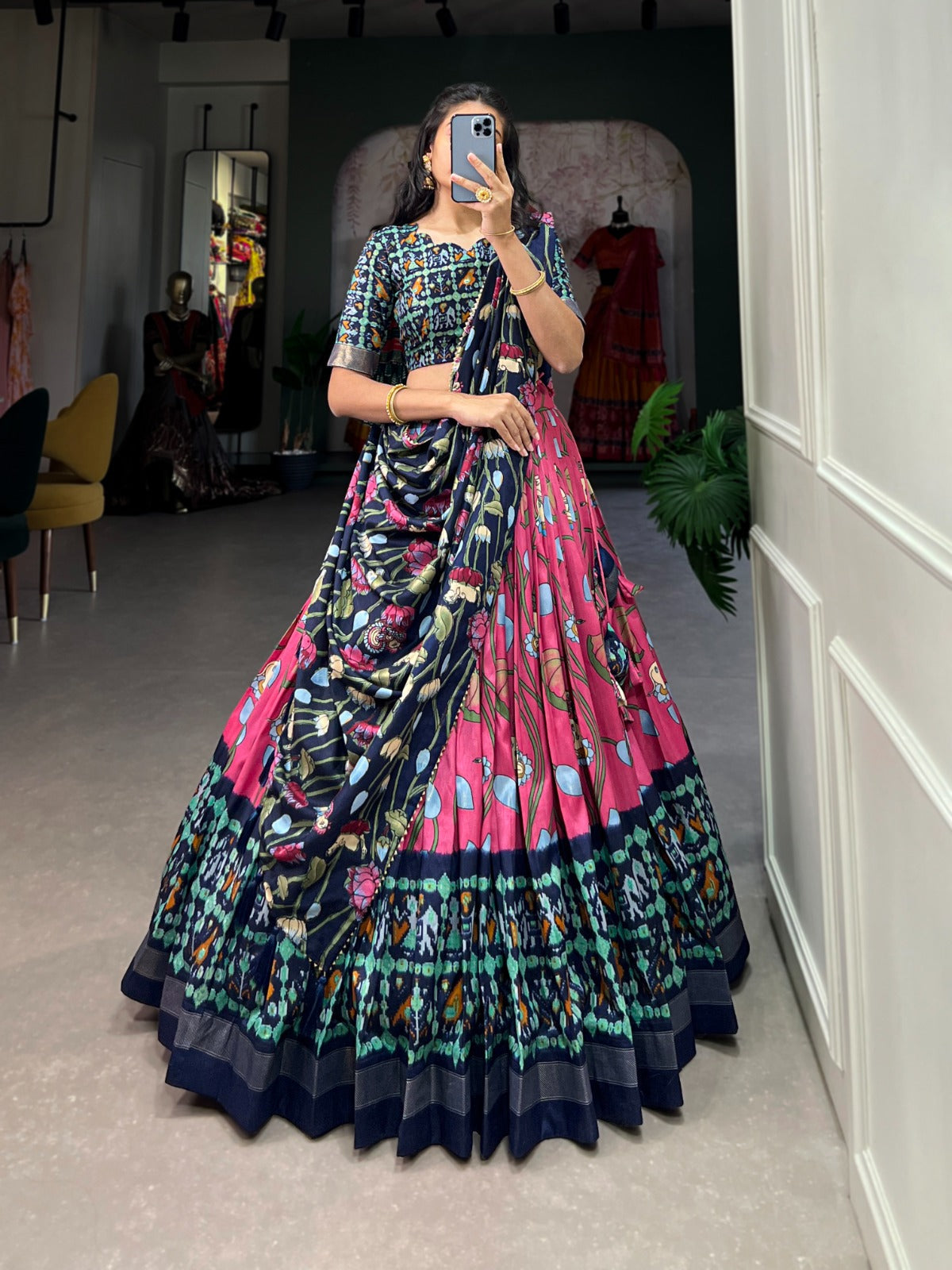 Beautiful Lehenga Choli For Occasion Chaniya Choli With Patola Lehenga