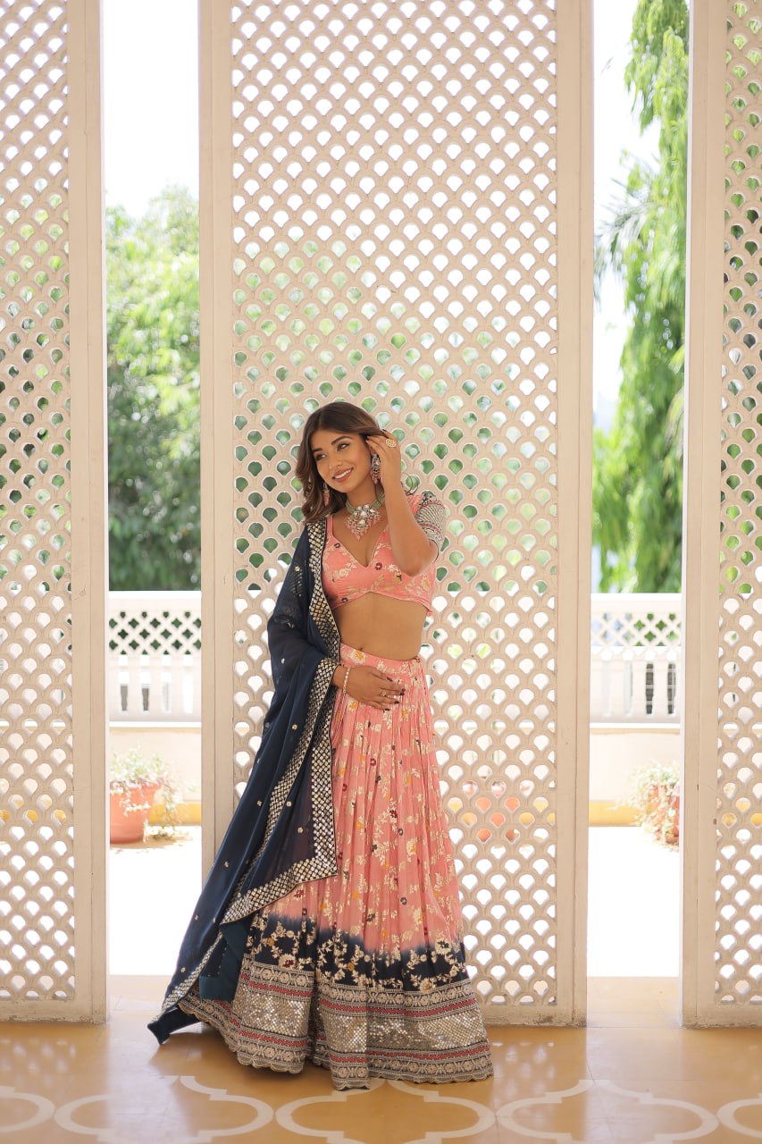 Jacquard lehenga choli Premium Lehenga Bridal wear dress Wedding Bridesmaids lehenga choli