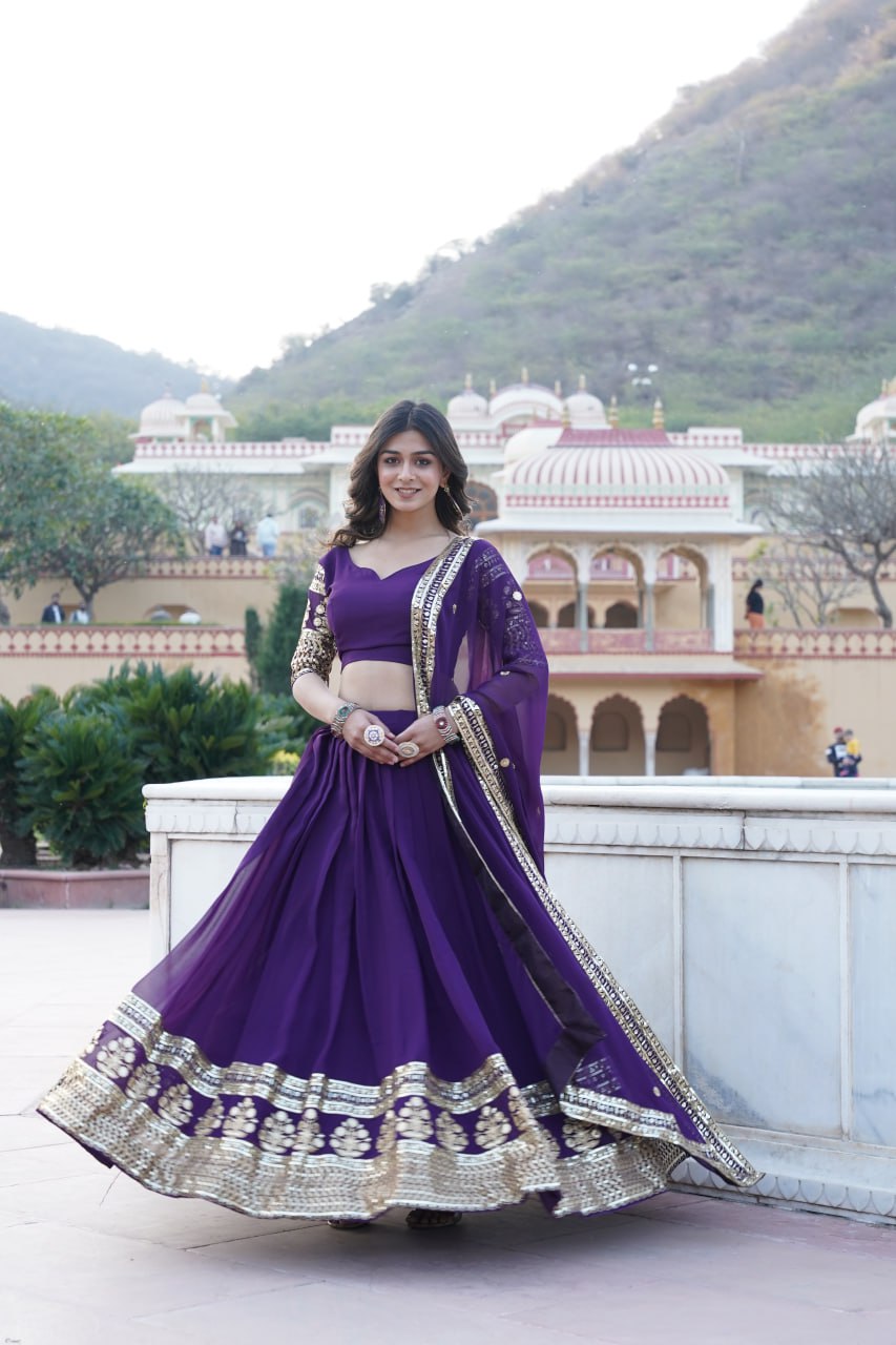 Designer Sequins lehenga choli Wedding lengha for women Partywear Lehenga