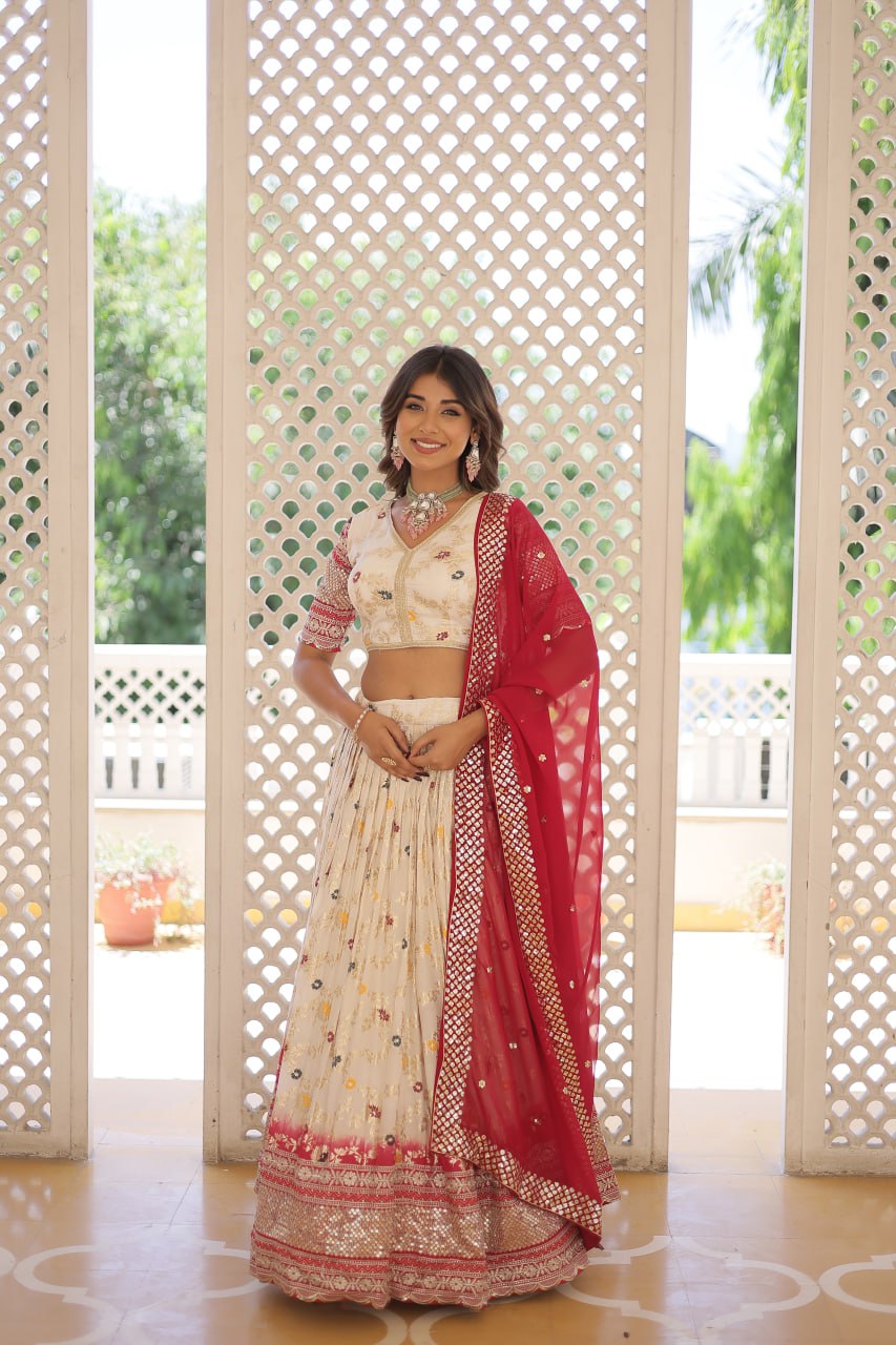 Jacquard lehenga choli Premium Lehenga Bridal wear dress Wedding Bridesmaids lehenga choli
