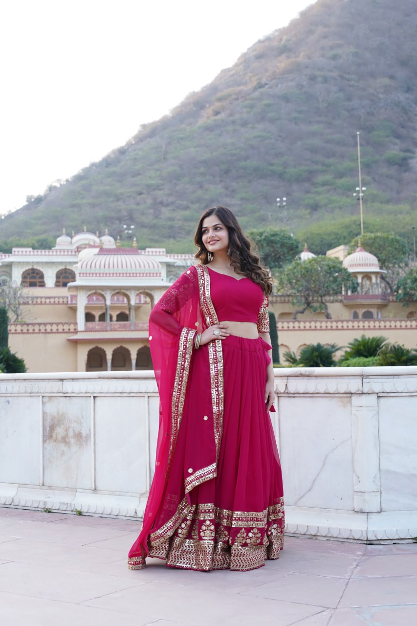 Designer Sequins lehenga choli Wedding lengha for women Partywear Lehenga