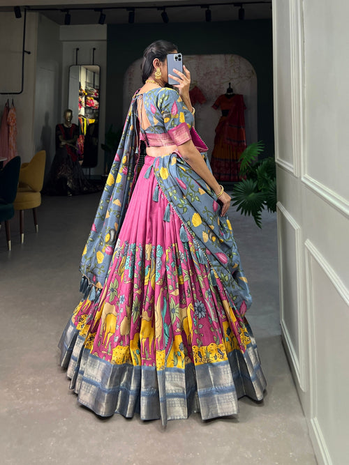 Beautiful Lehenga Choli Indian Traditional Wear Chaniya Choli With Dola Silk