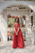 Indian Traditional For Special Occasion Gown With Embroidery Zari Sequins-work