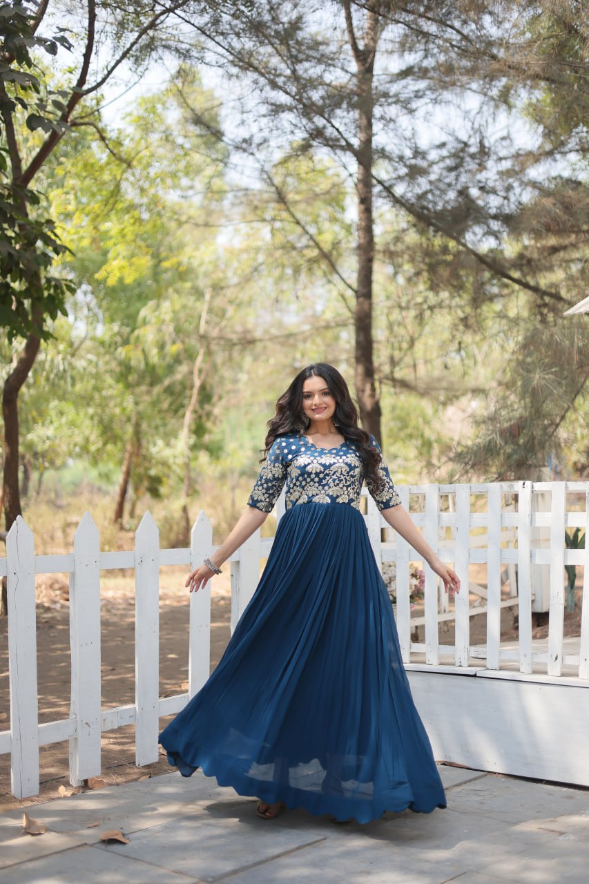 Gown For Special Occasion Indian Traditional Wear Gown