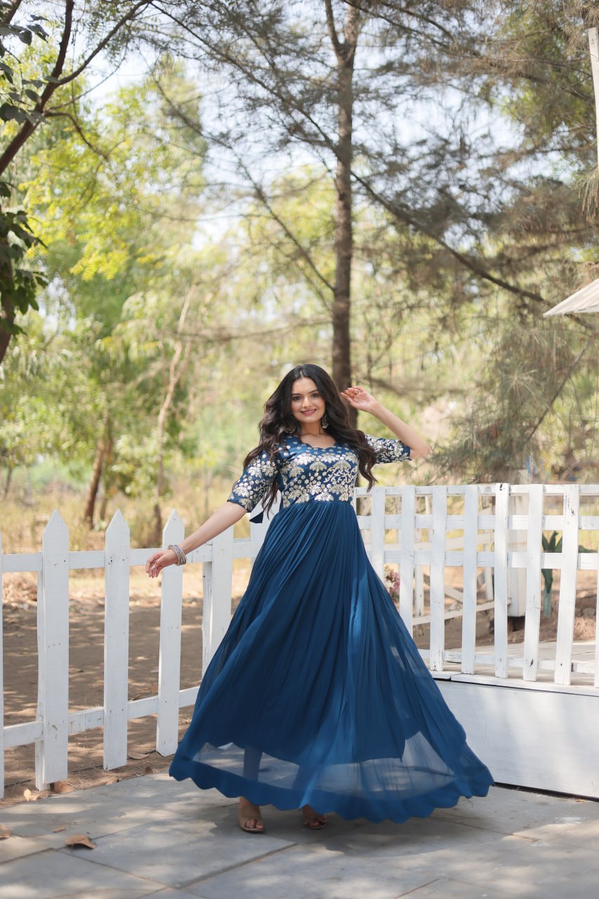 Gown For Special Occasion Indian Traditional Wear Gown