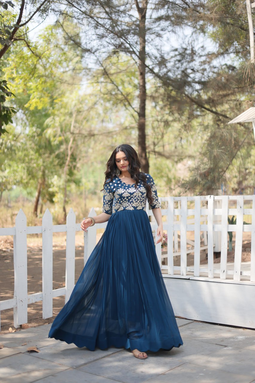 Gown For Special Occasion Indian Traditional Wear Gown