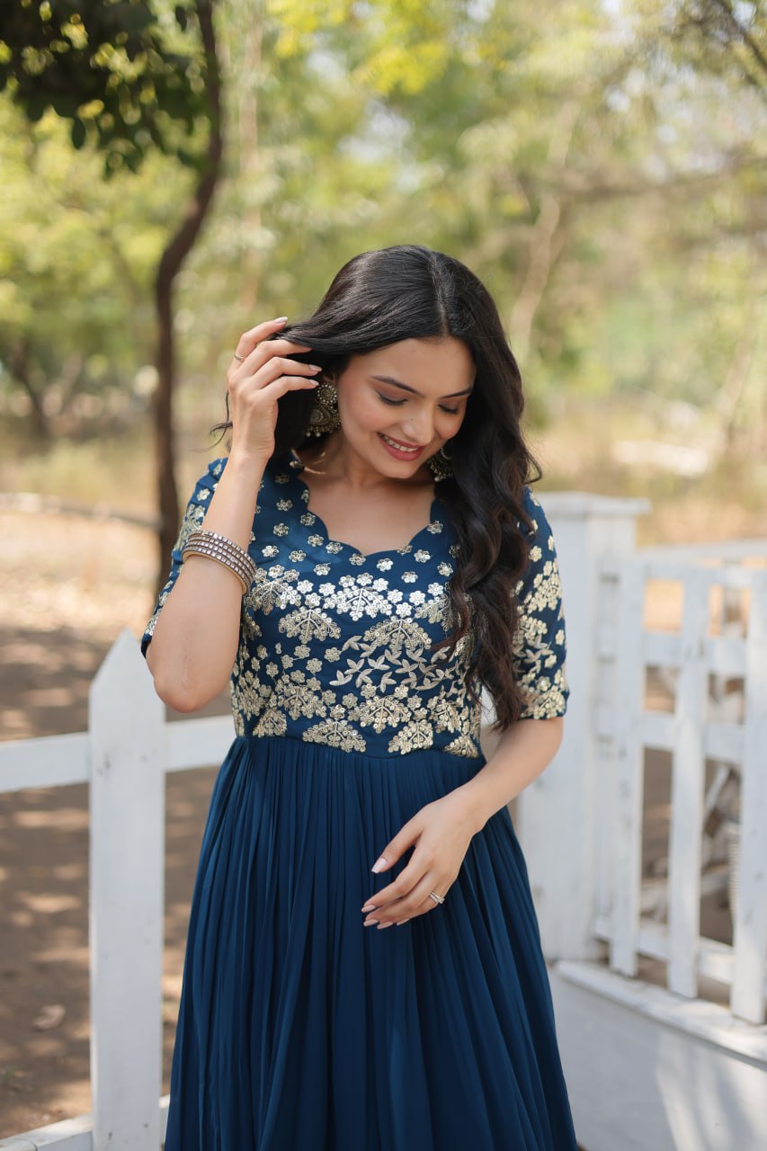 Gown For Special Occasion Indian Traditional Wear Gown