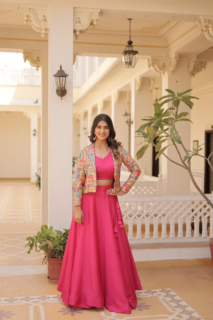 Traditional Indian Lehenga Choli For Festival Beautiful Lehenga Choli Set For Festival
