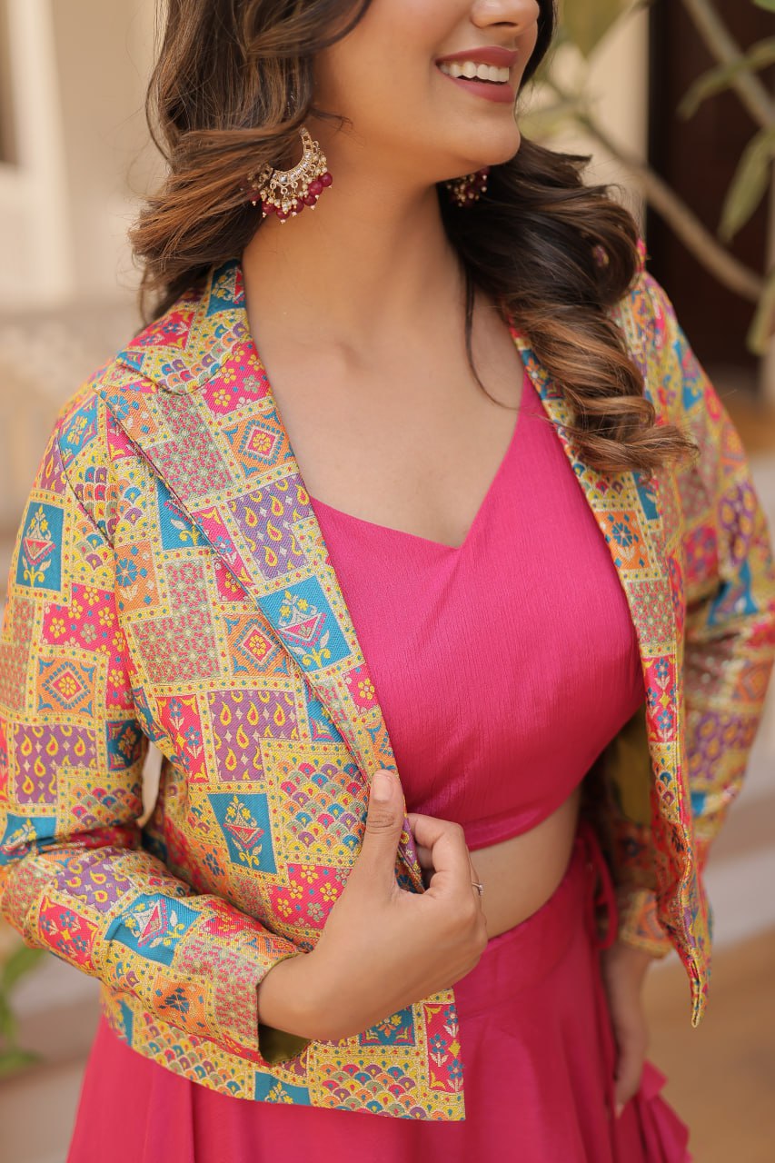 Traditional Indian Lehenga Choli For Festival Beautiful Lehenga Choli Set For Festival